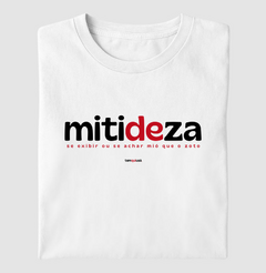 MITIDEZA – Camiseta Algodão 30.1 (Cores Claras – Masculina e Feminina) - comprar online