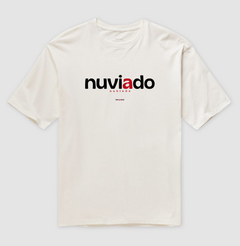 NUVIADO – Camiseta Oversized Unissex (Off White e Areia) na internet