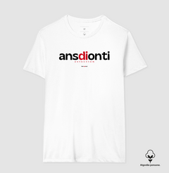 ANSDIONTI – Camiseta Algodão Peruano (Branca – Masculina e Feminina) - Tem Qui Usá
