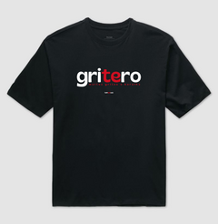 GRITERO – Camiseta Oversized Unissex (Preta) - comprar online