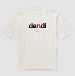 DENDI – Camiseta Oversized Unissex (Off White e Areia) na internet