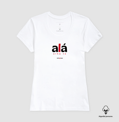 ALÁ – Camiseta Algodão Peruano (Branca – Masculina e Feminina) na internet