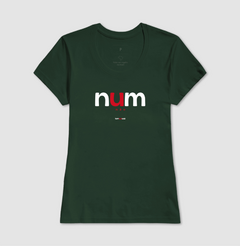 NUM – Camiseta Algodão 30.1 (Cores Escuras – Masculina e Feminina) - loja online