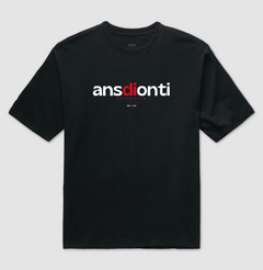 ANSDIONTI – Camiseta Oversized Unissex (Preta) - comprar online