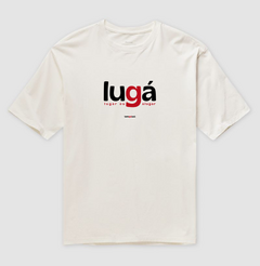 LUGÁ – Camiseta Oversized Unissex (Off White e Areia) na internet