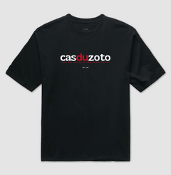 CASDUZOTO – Camiseta Oversized Unissex (Preta)