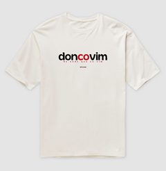 DONCOVIM – Camiseta Oversized Unissex (Off White e Areia) na internet
