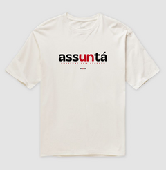 ASSUNTÁ – Camiseta Oversized Unissex (Off White e Areia) na internet