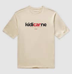 KIDICARNE – Camiseta Oversized Unissex (Off White e Areia)