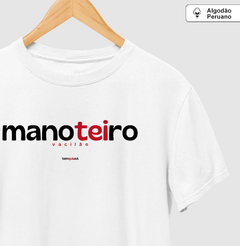 MANOTEIRO – Camiseta Algodão Peruano (Branca – Masculina e Feminina) - comprar online