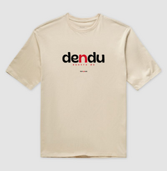DENDU – Camiseta Oversized Unissex (Off White e Areia)