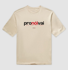 PRONÓIVAI – Camiseta Oversized Unissex (Off White e Areia) - comprar online