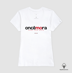 ONCÊMORA – Camiseta Algodão Peruano (Branca – Masculina e Feminina) na internet