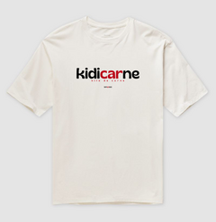 KIDICARNE – Camiseta Oversized Unissex (Off White e Areia) na internet