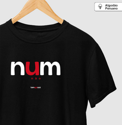 NUM – Camiseta Algodão Peruano (Cores Escuras – Masculina e Feminina) - comprar online
