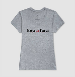 FORA A FORA – Camiseta Algodão 30.1 (Cores Claras – Masculina e Feminina) - loja online