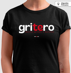 GRITERO – Camiseta Algodão Peruano (Cores Escuras – Masculina e Feminina) - comprar online