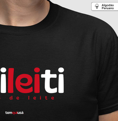LIDILEITI – Camiseta Algodão Peruano (Cores Escuras – Masculina e Feminina) - comprar online