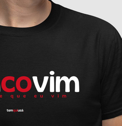 DONCOVIM – Camiseta Algodão 30.1 (Cores Escuras – Masculina e Feminina) - Tem Qui Usá