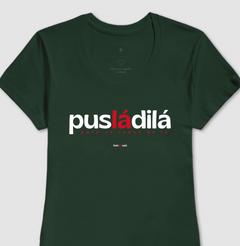 PUSLADILÁ – Camiseta Algodão 30.1 (Cores Claras – Masculina e Feminina)