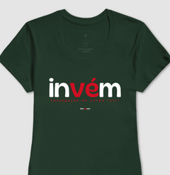 INVÉM – Camiseta Algodão 30.1 (Cores Escuras – Masculina e Feminina)