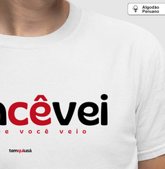 DONCÊVEI – Camiseta Algodão Peruano (Branca – Masculina e Feminina) na internet