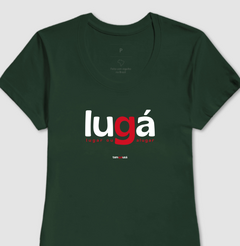 LUGÁ – Camiseta Algodão 30.1 (Cores Escuras – Masculina e Feminina)