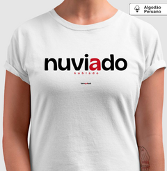 NUVIADO – Camiseta Algodão Peruano (Branca – Masculina e Feminina) na internet