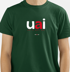 UAI – Camiseta Algodão 30.1 (Cores Escuras – Masculina e Feminina) - Tem Qui Usá