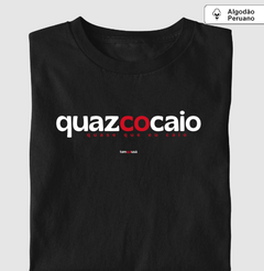 QUAZCOCAIO – Camiseta Algodão Peruano (Cores Escuras – Masculina e Feminina)