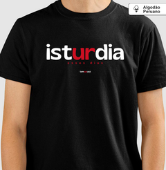 ISTURDIA – Camiseta Algodão Peruano (Cores Escuras – Masculina e Feminina) na internet