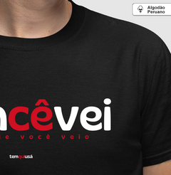 DONCÊVEI – Camiseta Algodão Peruano (Cores Escuras – Masculina e Feminina) na internet