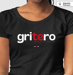 GRITERO – Camiseta Algodão Peruano (Cores Escuras – Masculina e Feminina) na internet