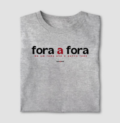 FORA A FORA – Camiseta Algodão 30.1 (Cores Claras – Masculina e Feminina) - loja online