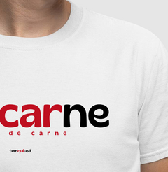 KIDICARNE – Camiseta Algodão 30.1 (Cores Claras – Masculina e Feminina) - Tem Qui Usá