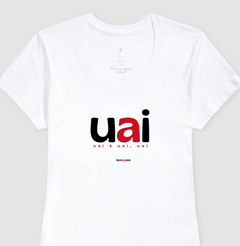 UAI – Camiseta Algodão 30.1 (Cores Claras – Masculina e Feminina) - Tem Qui Usá