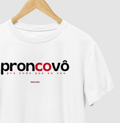 PRONCOVÔ – Camiseta Algodão 30.1 (Cores Claras – Masculina e Feminina) - loja online