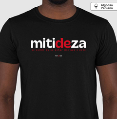 MITIDEZA – Camiseta Algodão Peruano (Cores Escuras – Masculina e Feminina) - Tem Qui Usá