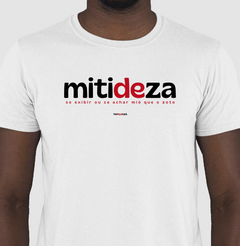 MITIDEZA – Camiseta Algodão 30.1 (Cores Claras – Masculina e Feminina)