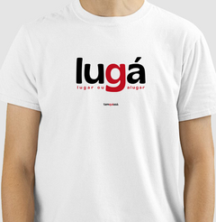 LUGÁ – Camiseta Algodão 30.1 (Cores Claras – Masculina e Feminina)