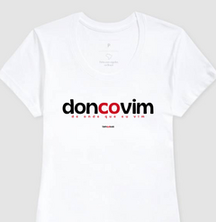DONCOVIM – Camiseta Algodão 30.1 (Cores Claras – Masculina e Feminina)