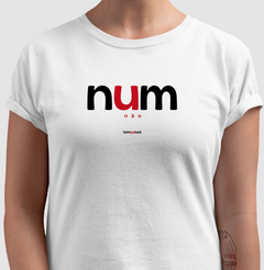NUM – Camiseta Algodão 30.1 (Cores Claras – Masculina e Feminina) na internet