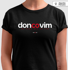 DONCOVIM – Camiseta Algodão Peruano (Cores Escuras – Masculina e Feminina) - loja online