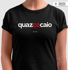 Imagem do QUAZCOCAIO – Camiseta Algodão Peruano (Cores Escuras – Masculina e Feminina)