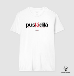 PUSLADILÁ – Camiseta Algodão 30.1 (Cores Claras – Masculina e Feminina) - loja online