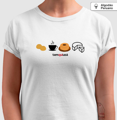 Camiseta Delícias Mineiras Algodão Peruano Branco - loja online