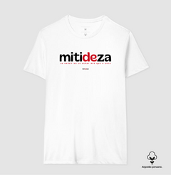 MITIDEZA – Camiseta Algodão Peruano (Branca – Masculina e Feminina) - loja online