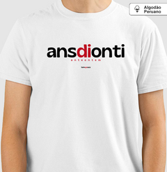 Imagem do ANSDIONTI – Camiseta Algodão Peruano (Branca – Masculina e Feminina)