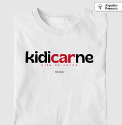 Imagem do KIDICARNE – Camiseta Algodão Peruano (Branca – Masculina e Feminina)