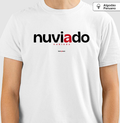 Imagem do NUVIADO – Camiseta Algodão Peruano (Branca – Masculina e Feminina)